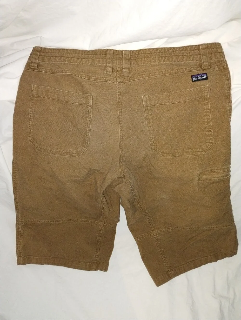 Men's Patagonia Khaki Cargo Brown Shorts Size Large Camping Hiking